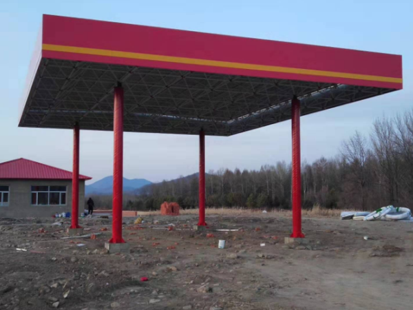 睢宁加油站网架